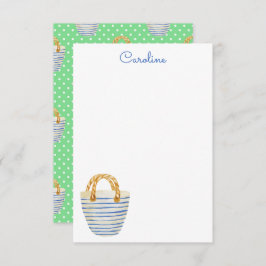 Tarjeta De Agradecimiento Bolsa acuática Polka Dots Beach Bag