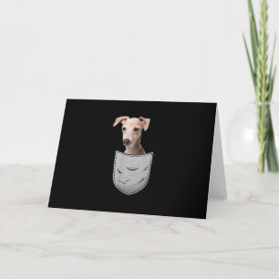 Tarjeta De Agradecimiento Bolsillo de torta de azote de galgo para perro