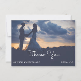 Tarjeta De Agradecimiento Bonita foto Boda