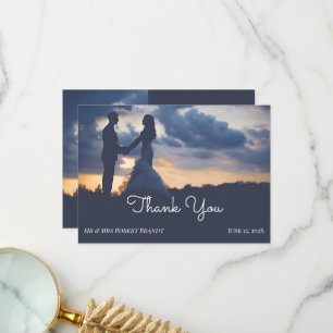 Tarjeta De Agradecimiento Bonita foto Boda