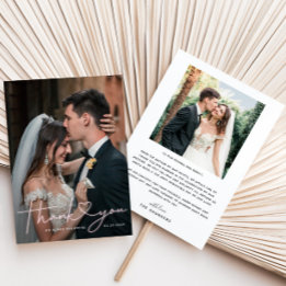 Tarjeta De Agradecimiento Bonito Boda de neón rosado en Rótulo foto