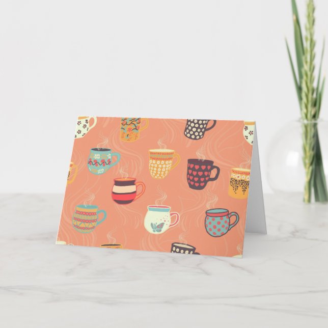 Tarjeta De Agradecimiento Bonito Coffee Tea Mugs (Anverso)