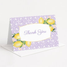 Bonito Lemons Lilac Purple Baby Shower Photo