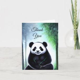 Tarjeta De Agradecimiento Bonito Panda Cub