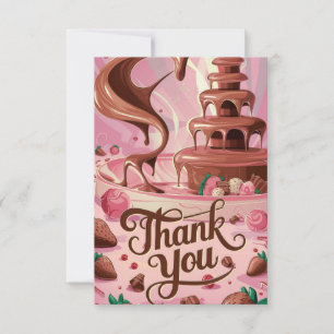 Tarjeta De Agradecimiento Bonito Scoops Chocolate gracias