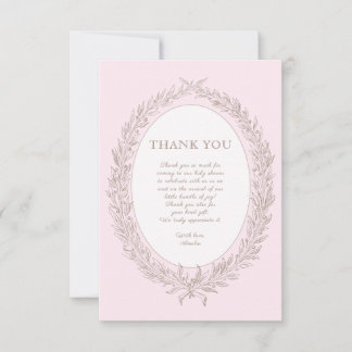 Tarjeta De Agradecimiento Bonjour Bebe French Patisserie
