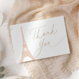 Tarjeta De Agradecimiento Bonjour Bebe Paris Baby Shower francés