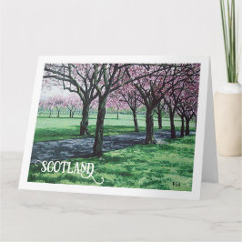 Tarjeta De Agradecimiento Bonnie Scotland hermoso paisaje de Edimburgo