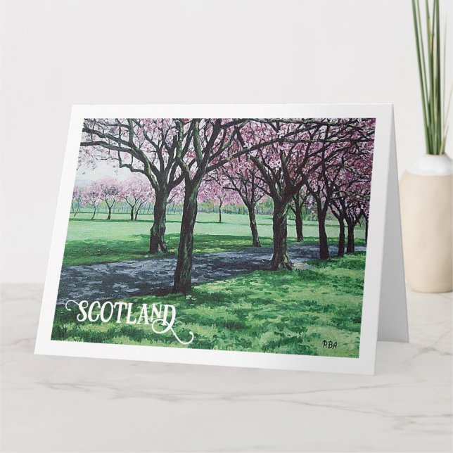 Tarjeta De Agradecimiento Bonnie Scotland hermoso paisaje de Edimburgo (Anverso)