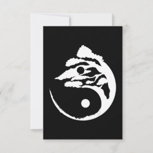 Tarjeta De Agradecimiento Bonsai Tree Yin-Yang regalo de cumpleaños a todos