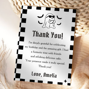 Tarjeta De Agradecimiento Boo Funny Halloween Fiesta