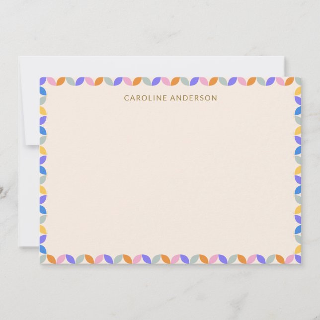 Tarjeta De Agradecimiento Borde de Pastel Brillante de Nombre de la Estacion (Anverso)