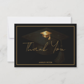 Tarjeta De Agradecimiento Borla Mínima de Birrete de Graduación