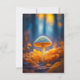 Tarjeta De Agradecimiento Bosque de setas Tranquilo Naturaleza Tranquila Zen