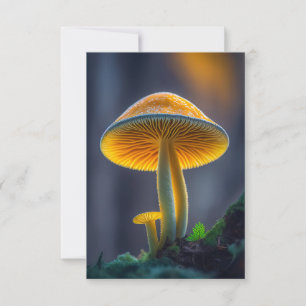 Tarjeta De Agradecimiento Bosque de setas Tranquilo Naturaleza Tranquila Zen