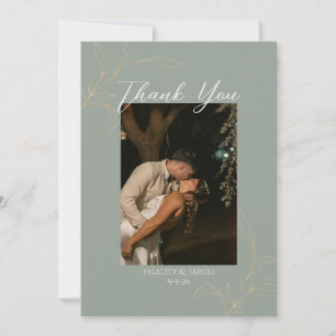 Tarjeta de agradecimiento Bosque Romántico