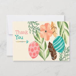 Tarjeta De Agradecimiento Botanical Baby Shower