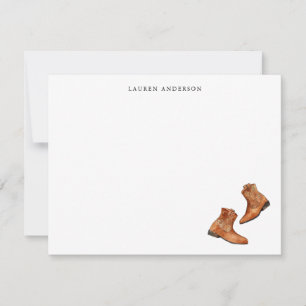 Tarjeta De Agradecimiento Botas de vaquero occidentales personalizadas