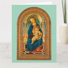 Tarjeta De Agradecimiento Botticelli (1445-1510) Madonna & Child Enthroned
