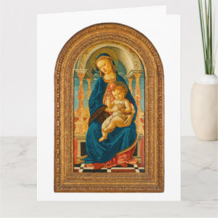 Tarjeta De Agradecimiento Botticelli (1445-1510) Madonna & Child Enthroned