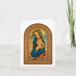 Tarjeta De Agradecimiento Botticelli (1445-1510) Madonna & Child Enthroned