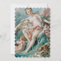 Boucher: Venus en las olas onduladas Arte refinado