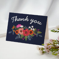 Bouquet bohemio - Azul marino Gracias