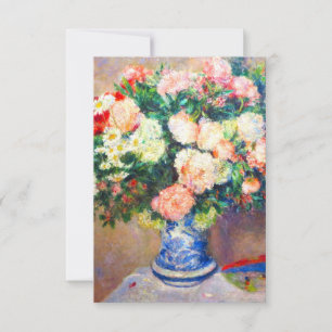 Tarjeta De Agradecimiento Bouquet de crisantemos y un ventilador japonés