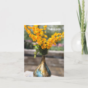 Tarjeta De Agradecimiento Bouquet de flores amarillas