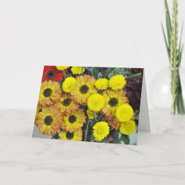 Tarjeta De Agradecimiento Bouquet de flores de otoño