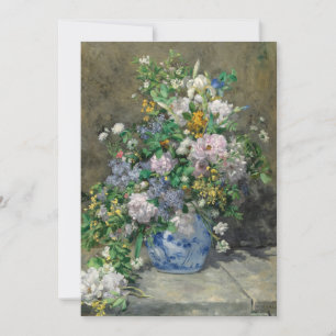 Tarjeta De Agradecimiento Bouquet de primavera por Pierre-Auguste Renoir