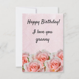 Tarjeta De Agradecimiento Bouquet floral blooming garden