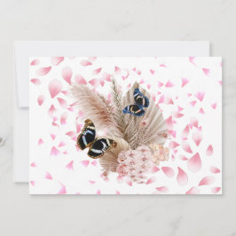 Tarjeta De Agradecimiento Bouquet floral blooming garden
