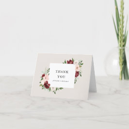 Tarjeta De Agradecimiento Bouquet romántico
