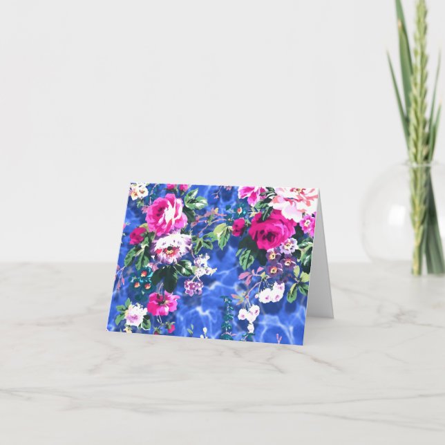 Tarjeta De Agradecimiento Bouquets con rosas (Anverso)