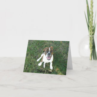 Tarjeta de agradecimiento (Bow Wow)