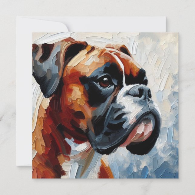 Tarjeta De Agradecimiento Boxer (Anverso)