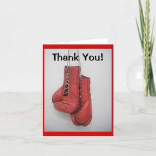 Tarjeta De Agradecimiento Boxing Gloves, Thank You Cards