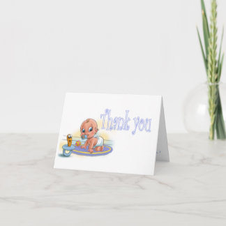 Tarjeta De Agradecimiento Boy Baby Shower - Gracias