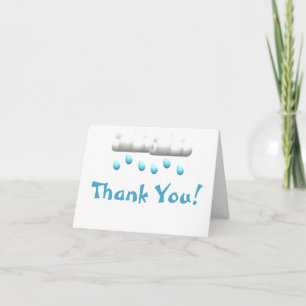 Tarjeta De Agradecimiento Boy Baby Shower Gracias Card