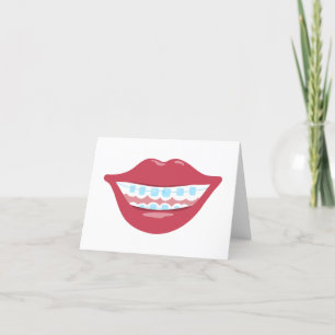 Tarjeta De Agradecimiento Braces Smile