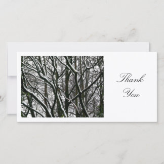 Tarjeta De Agradecimiento Branches de invierno - Gracias