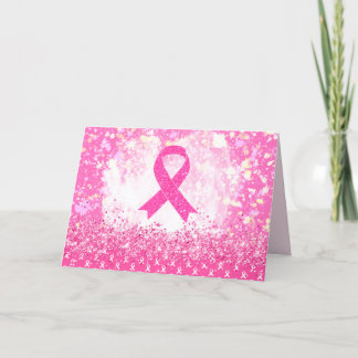 Tarjeta De Agradecimiento Breast Cancer Awareness Pink Ribbon