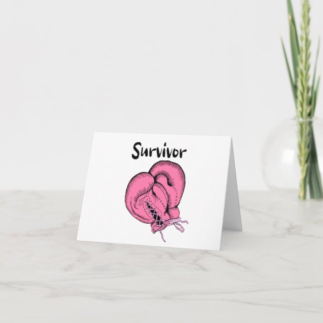 Tarjeta De Agradecimiento breast cancer survivor (Anverso)