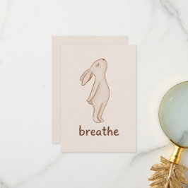 Tarjeta De Agradecimiento Breathe Bunny Thank You Card