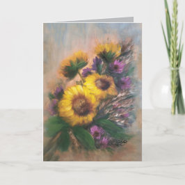 Tarjeta De Agradecimiento Brecha de girasol