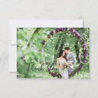 Tarjeta De Agradecimiento Bridal Groom Natural