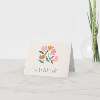 Tarjeta De Agradecimiento Bridesmaid Proposal Card Personalized Boho Floral