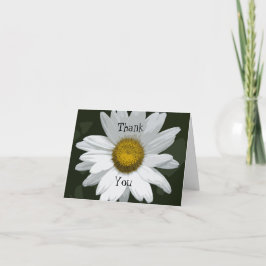 Tarjeta De Agradecimiento Bridesmaid White Daisy Flower