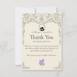 Tarjeta De Agradecimiento Bridgerton Inspired Regency Society Thank You